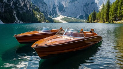 Lake Braies The Dolomites Mountains