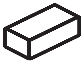 Stylish flat vector of concrete building block