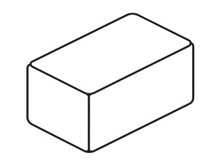 Clean design of construction concrete brick vector