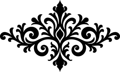 Fototapeta premium Ornate Christmas Ornament decoration, pattern Tattoo Vector 
