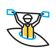 Vector multi color icon for Intrepid