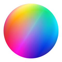 Fototapeta premium Vibrant Rainbow Sphere: Color Gradient Background