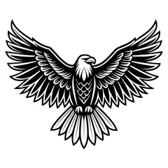 Obraz premium Majestic Eagle Wings Spread Wide bird flying