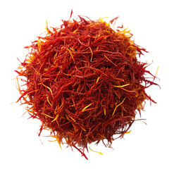 Naklejka premium Saffron Spice: Premium Culinary Ingredient, Dried Saffron Threads
