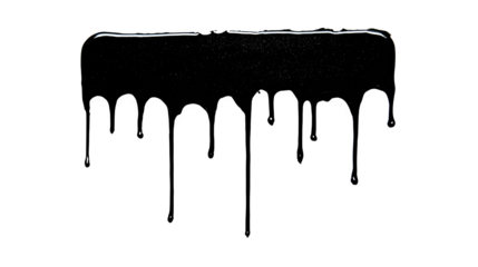 Silhouette of a dripping ice cream bar, black filled on white background