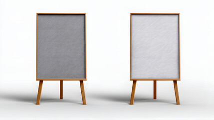 Minimalist Display: Two elegant display boards stand side-by-side. With clean lines and a modern design, these boards exude simplicity and sophistication.