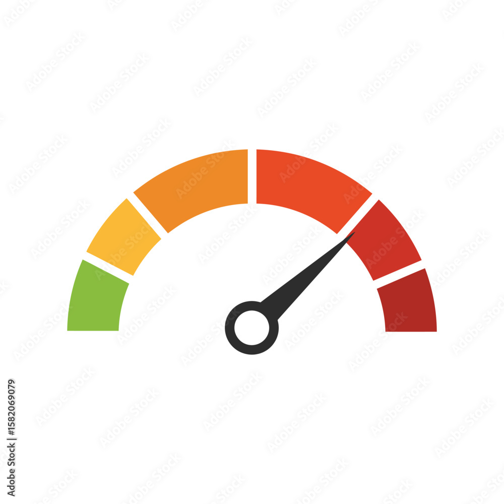 Aufkleber speed performance meter, fast loading gauge, data rate indicator graphic