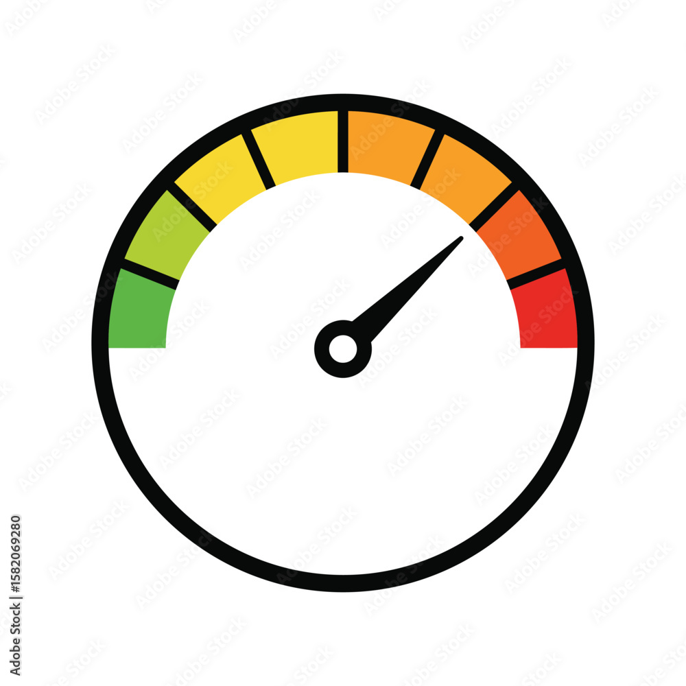 Poster speed performance meter, fast loading gauge, data rate indicator graphic