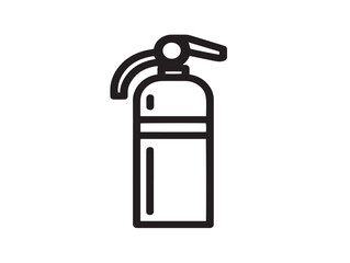 Obraz premium Sleek fire extinguisher symbol in 2D vector format