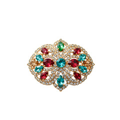 Stunning Jewel-Encrusted Brooch: A Vintage Fashion Accessory