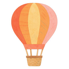 PNG Colorful whimsical hot air balloon