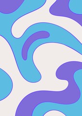 Melt trippy psychedelic background illustration