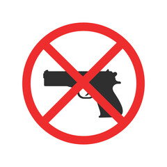 No Guns Allowed Sign, Firearm Restriction, Weapon Prohibition, Gun Ban, Safety Icon