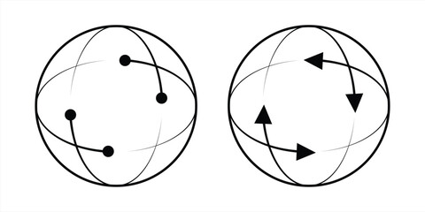 360-degree rotation icon. vector illustration © GraphicGlow