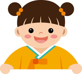 한복을 입은 여자아이