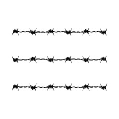 silhouette of barbed wire