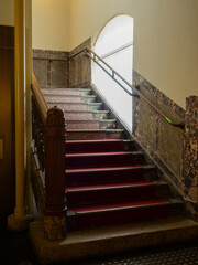 retro building stairs