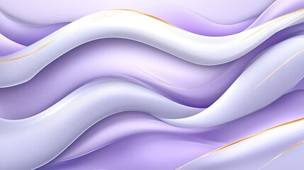Obraz premium Abstract wavy background in soft purple and white