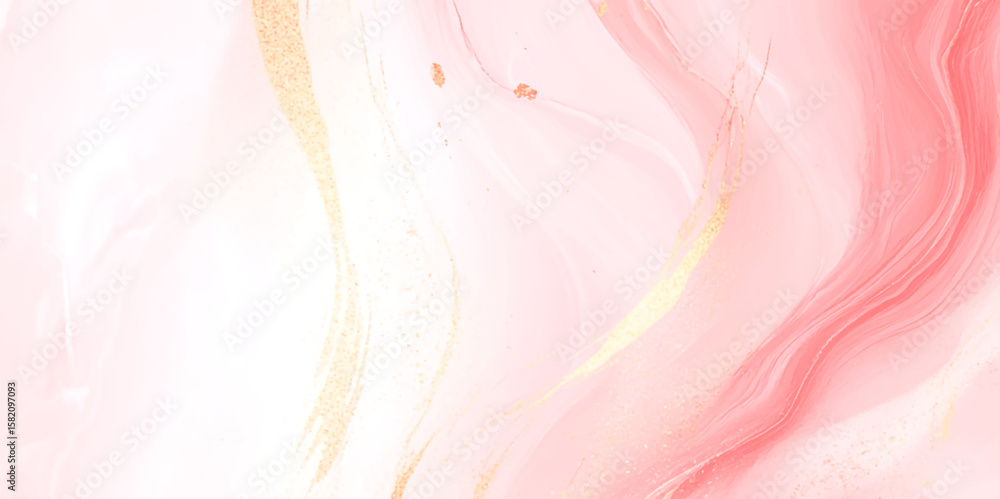 Poster abstract surface with a marbled texture dominated by shades of soft pink, the pattern features swirl