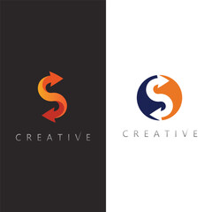 Stylish S Letter Logo Template with Unique Twist for Premium Brand Design