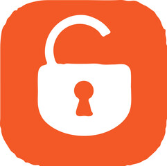 unlock icon simple icon. Vector ICON all icon Viktor	
