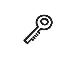 Secure access icon drawn in elegant vector lines