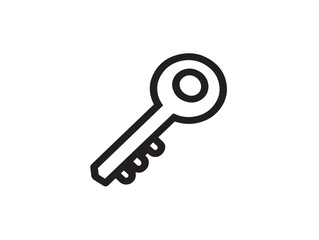 Detailed clean key and lock system in vector