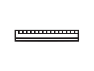 Sleek vector level ruler illustration for design