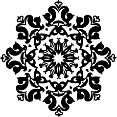 mandala, snowflake, ornate, intricate, pattern,  vector