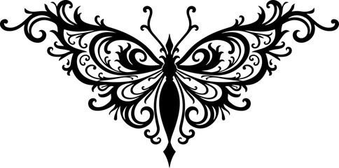 butterfly, ornate, intricate, vector ornament pattern 