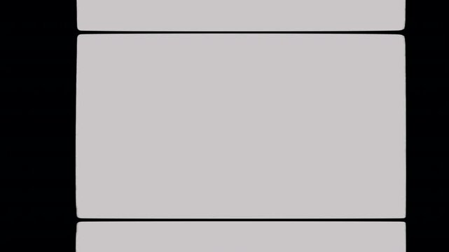 Super 16mm Triple Film Frame Mattes Seamless 4K Video Background Looping Effect Overlay