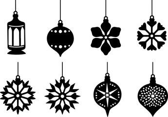 Decorative Ornaments & Lantern Silhouettes vector