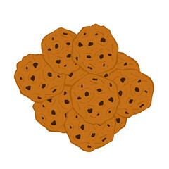 Some pieces of cookies vector illustration