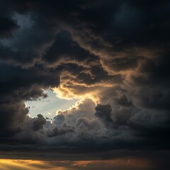 Obraz premium 雲間からの光