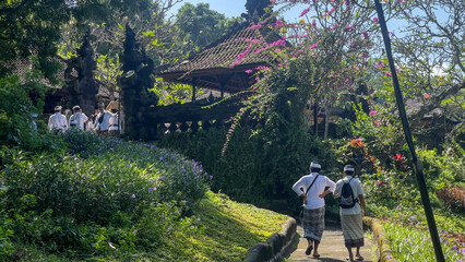 Hindu culture on display the the famous traditional Bat temple