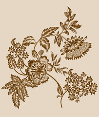 A an amazing romantic floral bunch for design pattern for prints 