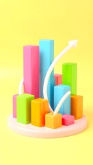 Colorful wooden toy blocks for creative child's play and construction