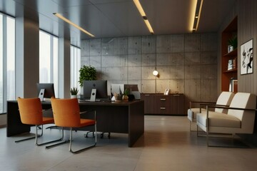 interior of a modern office