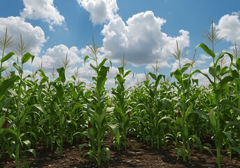 Obraz premium 夏の碧と黄金の波