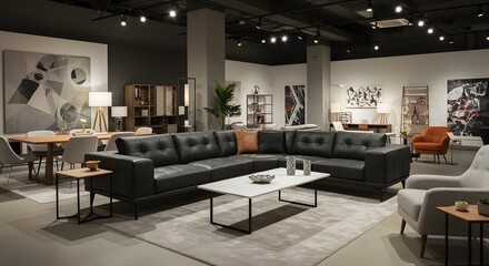 Modern Living Room Interior Design with Stylish Furniture and Decor