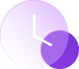 Transparent Background Clock Icon Design