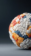 Sphere Made of Plastic Waste