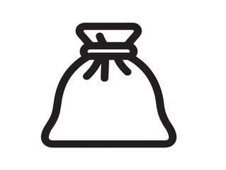 Clean and Modern Vector Sandbag Line Drawing