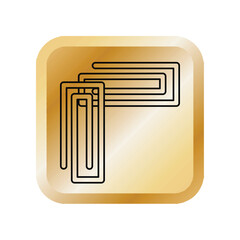 Paperclip icon design template