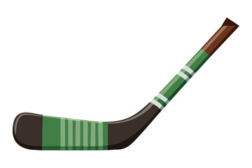 Green White Ice Hockey Stick Design