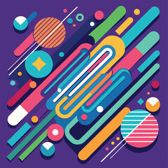 Abstract line shapes concept design background. Abstract Colorful Background. Abstract shapes background. Abstract colored background. Vector illustration stock illustration