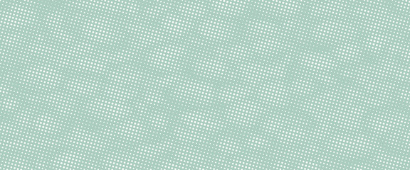 White dots on blue background. Pastel pop art backdrop. Whimsical spotted texture. Polka dots pattern with optical illusion.Raster illustration