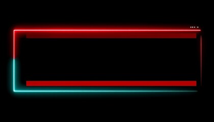 neon lines/frames overlay for video/broadcast