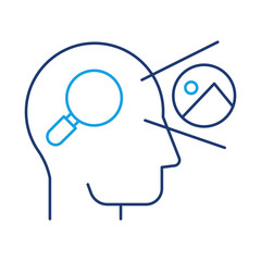 Discovery – Magnifying Glass Representing Exploration and Knowledge Unveiling. Vector Icon