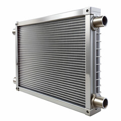 Fototapeta premium car radiator closeup 3d rendering isolated